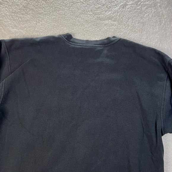 VTG Nike Sweater Men Large Black 80s Swoosh Embroidered Check Made in USA Cotton - Picture 13 of 13